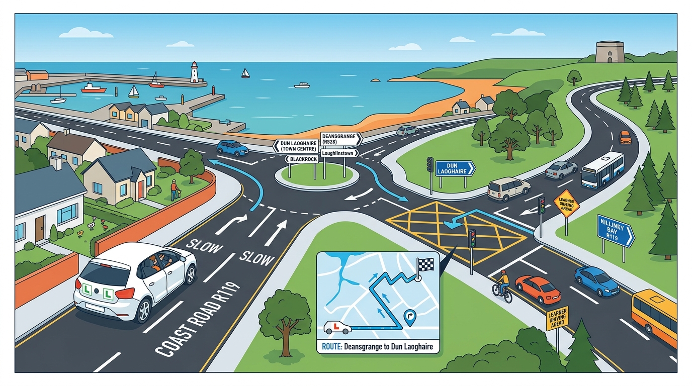 Dun Laoghaire Deansgrange Driving Test Routes & Junctions Guide (2026)