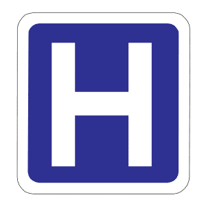 Hospital sign
