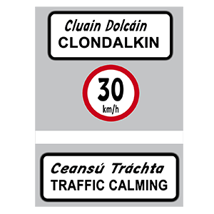 Traffic calming sign