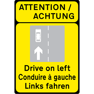 Drive on left