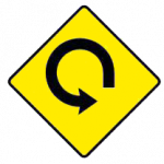Loop road ahead