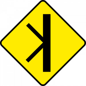 Merging/diverging traffic