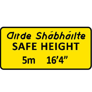 Safe height plate