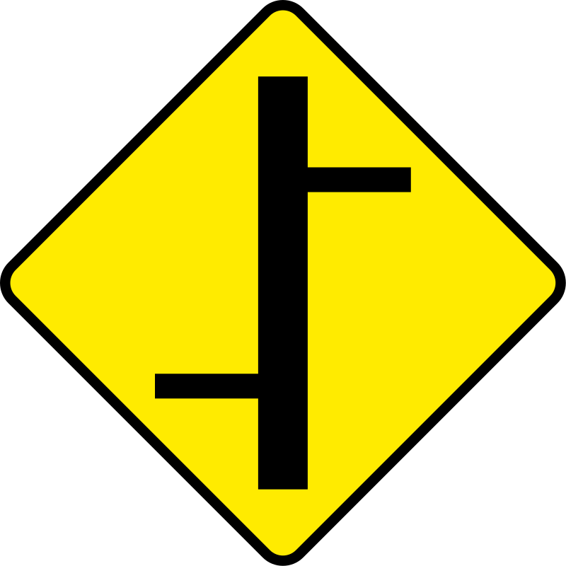 Staggered crossroads