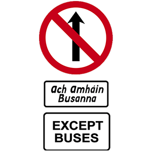 Bus only street