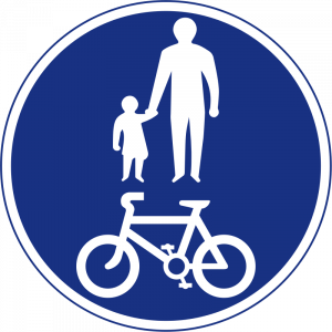Pedestrians and bicycles only