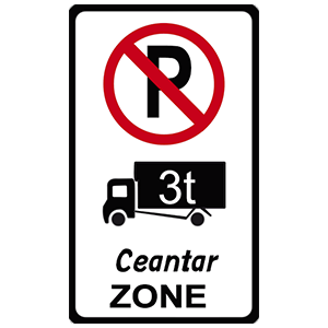 Zonal restriction – parking of large vehicles
