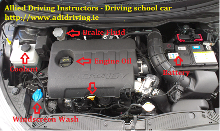 Hyundai i20 engine bay
